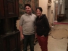 Julian und ich vor der Maske